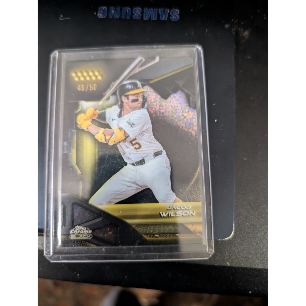 2024 Topps Chrome Black Jacob Wilson Oakland Athletics 49/50 #173 Rare Card